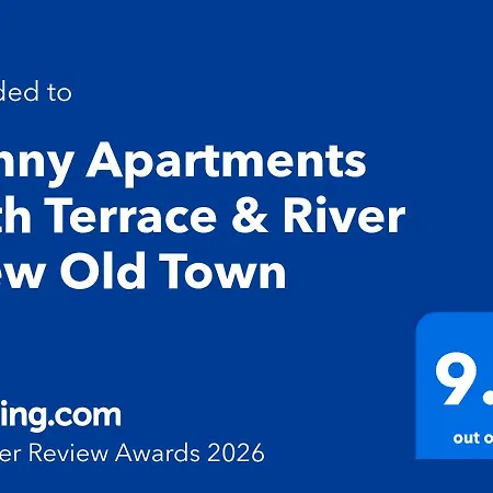 Sunny With Terrace & River View Old Town *